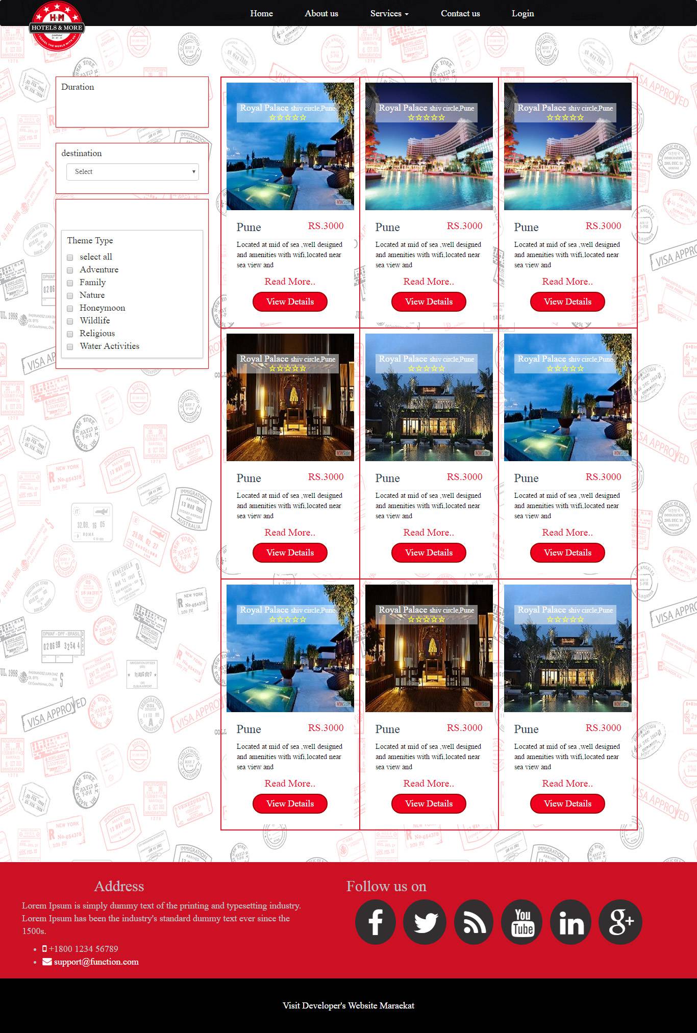 Villa Booking Website